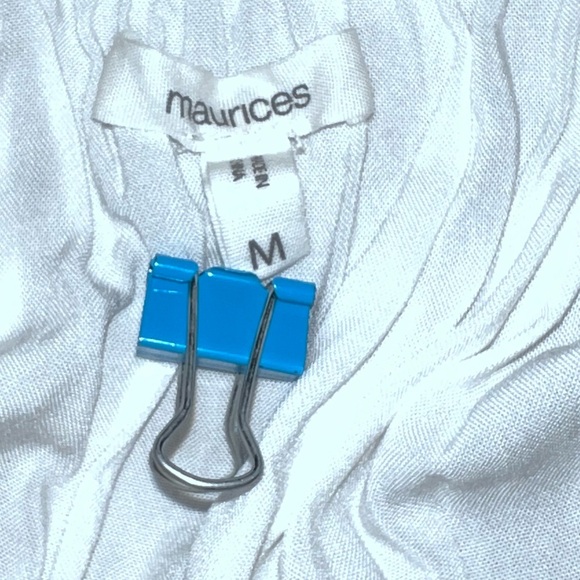 White Eyelet Lace Button Front Mini Dress - Picture 5 of 8